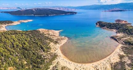 9. Enjoy the peace at Sahara beach on the island of Rab and take off your clothes 