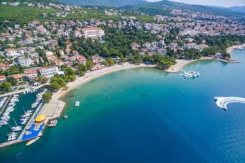 14. Come to Crikvenica Town Beach and enjoy the clear Croatian sea